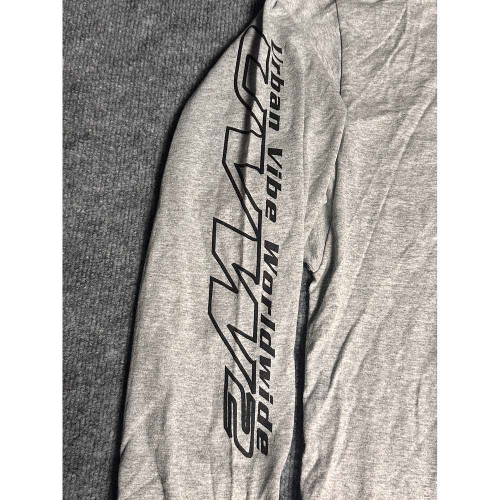 Vintage‎ Urban Vibe Worldwide Mens Graphic Long Sleeve Shirt Grey XXL UVW2 - Picture 5 of 10